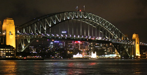 Die Harbour-Bridge in Sydney